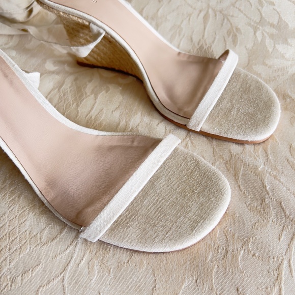 Reformation Alessa Linen Espedrille Wedges | NWOT - Picture 7 of 12